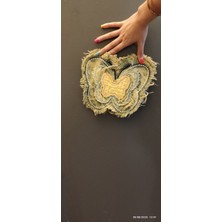 Gönülden Tasarım Denim Nakış Işleme Kot Kelebek Arma Dikiş Aplike 24X20 cm