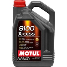 Motul 8100 X-Cess 5W-40 Motor Yağı 4l | %100 Sentetik | Yüksek Performans | Güncel Seri