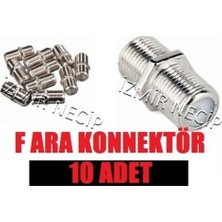 Eyepc 10 Adet Uydu Anten Kablosu Birleştirici F Ara Konnektör Jak