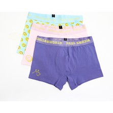 Paul Kenzie | Smileyworld - 3'lü Erkek Boxer