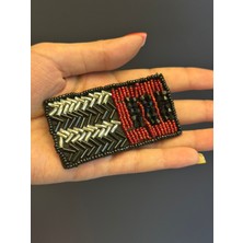 Gönülden Tasarım Boncuk Işleme Arma Dikiş Aplike 8x4 cm