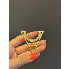 Gönülden Tasarım Xirkon Taş Işleme Çanta Giyim Aksesuarı 6x7 cm