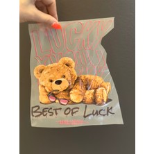 Gönülden Tasarım Ütü Ile Yapışan Tasarım Ayı Transfer Baskı Arma 24X20 cm