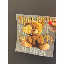 Gönülden Tasarım Ütü Ile Yapışan Tasarım Ayı Transfer Baskı Arma 19X12 cm