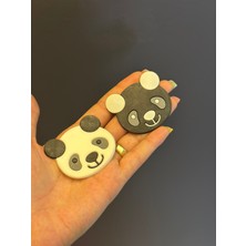 Gönülden Tasarım 2 Adet Silikon Panda Arma Set 6x5 cm