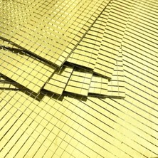 E-Bulurum Kendinden Yapışkanlı Aynalı Kare Gold Sticker 30X30 cm