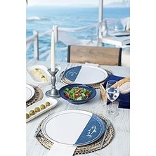 Starseven Keramika Bodrum Serisi Nordıc Servis Tabağı 28 cm 6 Adet 22914-17