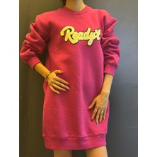 Gönülden Tasarım Punch Dokuma Fuşya Kadın Tunik Elbise S/m/l Uyumlu