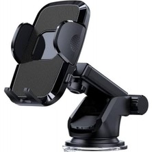 CHNA Araç Içi Telefon Tutucu | Vantuzlu | Uzayan Kol | 360 Derece Dönebilen | Klipsli | Kaliteli Cam ve Torpido Üstü Lkh-43 Özel