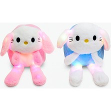 E-Bulurum Işıklı Peluş Oynar Kulaklı My Melody ve Cinnamoroll Sırt Çantası