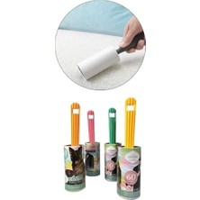 E-Bulurum Evcil Hayvan Tüy Toplama Seti - 60 Yaprak Rulo ve Manyetik Tüy Toplama Aparatı