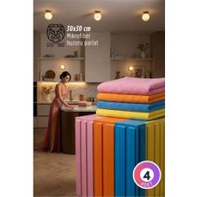 SHC4200 Mey Ithalat® 4'lü Lüks Mikrofiber Bez Seti: Iz Bırakmayan Emici