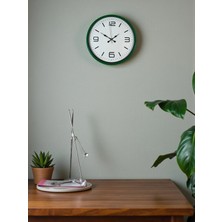 MegaSepet Mey Ithalat® 36 cm Yeşil Modern Dekoratif Duvar Saati