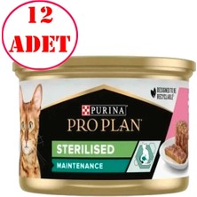 Pro Plan Proplan Kedi Konservesi Somonlu ve Ton Balıklı Kısırlaştırılmış 85 gr 12 Ad