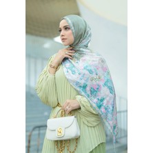 Buttonscarves Sevilla Saten Şal - Garden