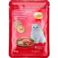 Smart Heart Kedi Konservesi Tavuk Pirinç ve Peynir 85 gr