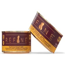 Refine Kısırlaştırılmış Kedi Konservesi Deniz Taraklı Havuç ve Tavuk 85 gr