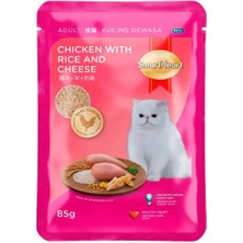 Smart Heart Kedi Konservesi Tavuk Pirinç ve Yengeçli 85 gr