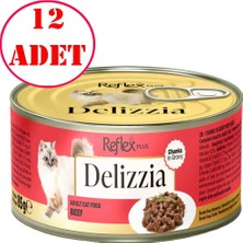 Reflex Plus Delizzia Kedi Konservesi Sos Içinde Dana Parça Etli 85 gr 12 Ad