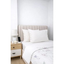 Miracolo Home Beyaz %100 Pamuk 50X70 cm Düz Renk Yumuşak Dokulu Kapaklı Yastık Kılıfı 2'li Set