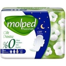 Indispensablely Molped Pure&soft Gece Ped 6 Adet