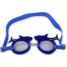 Indispensablely Çocuk Yüzücü Gözlüğü Silikon Taşıma Çantalı Balığı - 9014