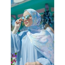 Buttonscarves Wonderland Saten Şal - Airy Blue