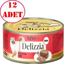 Reflex Plus Delizzia Kedi Konservesi Dana Etli Ezme 85 gr 12 Ad