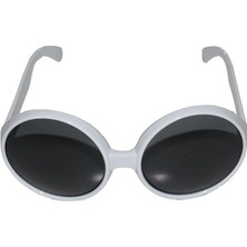 MegaSepet Mey Ithalat®  80 Li Yıllar Beyaz Renk Nostalji Yeşilçam Parti Gözlüğü