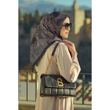 Buttonscarves Granada Vual Kare Eşarp - Siyah