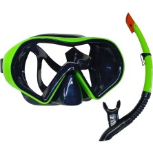 Indispensablely Diving Dalış Maskesi Snorkel Yetişkin - 51712-YEŞİL