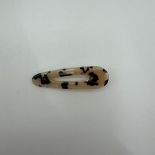 Mare Accessories Krem Desenli Çıt Çıt Saç Tokası