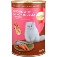 Smart Heart Kedi Konservesi Jöle Içinde Somon ve Sardalyalı 400 gr