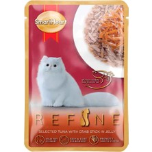 Smart Heart Refine Kedi Konservesi Jöle Içinde Ton Balıklı ve Yengeçli 70 gr