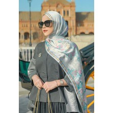Buttonscarves Sevilla Saten Şal - Blanco