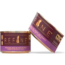 Refine Kısırlaştırılmış Kedi Konservesi Hindistan Cevizi Yağlı Ton Balıklı 85 gr