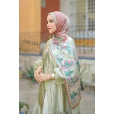 Buttonscarves Sevilla Saten Şal - Terracotta