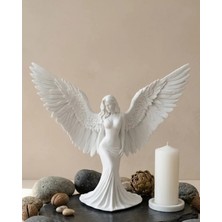 Adat Minimalist Melek Insan Figürlü 3D Heykel Dekoratif Biblo Ev Dekoru