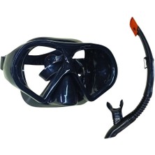 Indispensablely Diving Dalış Maskesi Snorkel Yetişkin - 51713-SİYAH