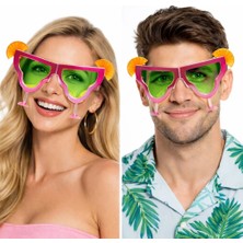 MegaSepet Mey Ithalat® Margarita Bardak Şeklinde Parti Gözlüğü Pembe 16X8 cm