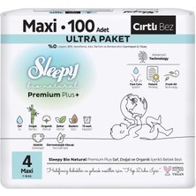 Indispensablely Sleepy Bio Bebek Bezi Paket 4 Beden 100 Adet