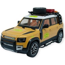 Indispensablely Model Araçlar - Metal Sesli Off-Road Araba 22 cm - Sarı