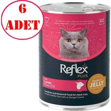 Reflex Plus Kedi Konservesi Parça Etli Kuzulu 400 gr 6 Ad