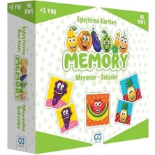 Indispensablely Games Memory Eşleştirme Kartları Meyve Sebzeler 48 Kart 5040