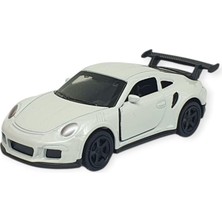 Indispensablely Çek Bırak Metal Küçük Arabalar 8 cm - 6411A-7 - Beyaz