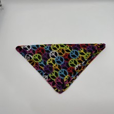 Mare Accessories Renkli Barış Sembol Desenli Bandana Fular