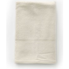 Alesta Home Pamuklu Krem Banyo Havlusu 70X140 cm HVL096