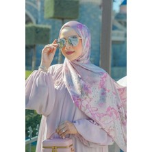 Buttonscarves Wonderland Saten Şal - Mauve Rose