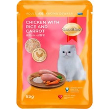 Smart Heart Kedi Konservesi Tavuk Pirinç ve Havuçlu 85 gr