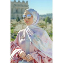 Buttonscarves Wonderland Saten Şal - Pearl